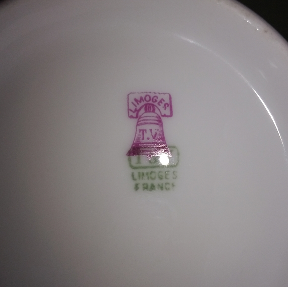 Antique Limoges Tressemanes Vogt France Gold Key Porcelaine Sugar Bowl With Lid - Picture 11 of 11